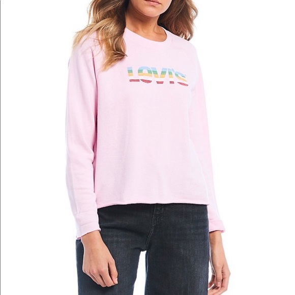 levis pink sweater